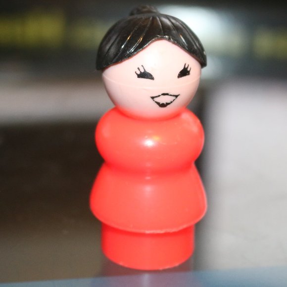 RED ASIAN LADY 916 ZOO 761 NURSERY GREAT COND VINTAGE FISHER PRICE LITTLE PEOPLE - Picture 1 of 1